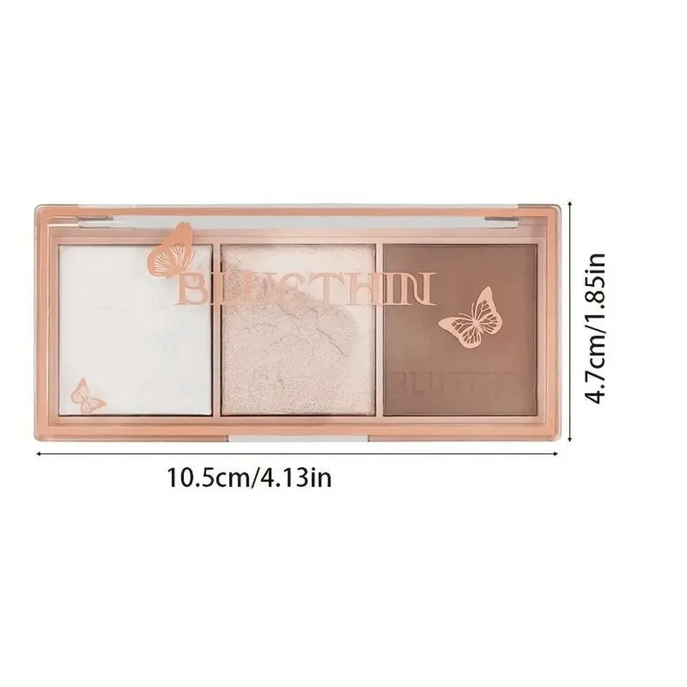 Three Color Contour Highlighter Concealer Makeup Palette